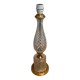 Glass table lamp with brass