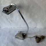 Art deco desk lamp in chrome metal, 1920