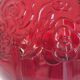 Large volute vase in pressed glass Art Deco