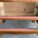 Vintage chest of drawers with compass feet 1960 H112
