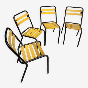 Set of 4 bistro chairs Tolix T21