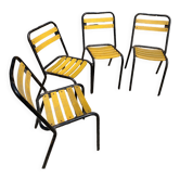 Set de 4 chaises de bistrot Tolix T21