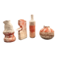 Set of 4 sculptural vases with a mineral Boho spirit - Wabi Sabi
