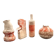 Set of 4 sculptural vases with a mineral Boho spirit - Wabi Sabi