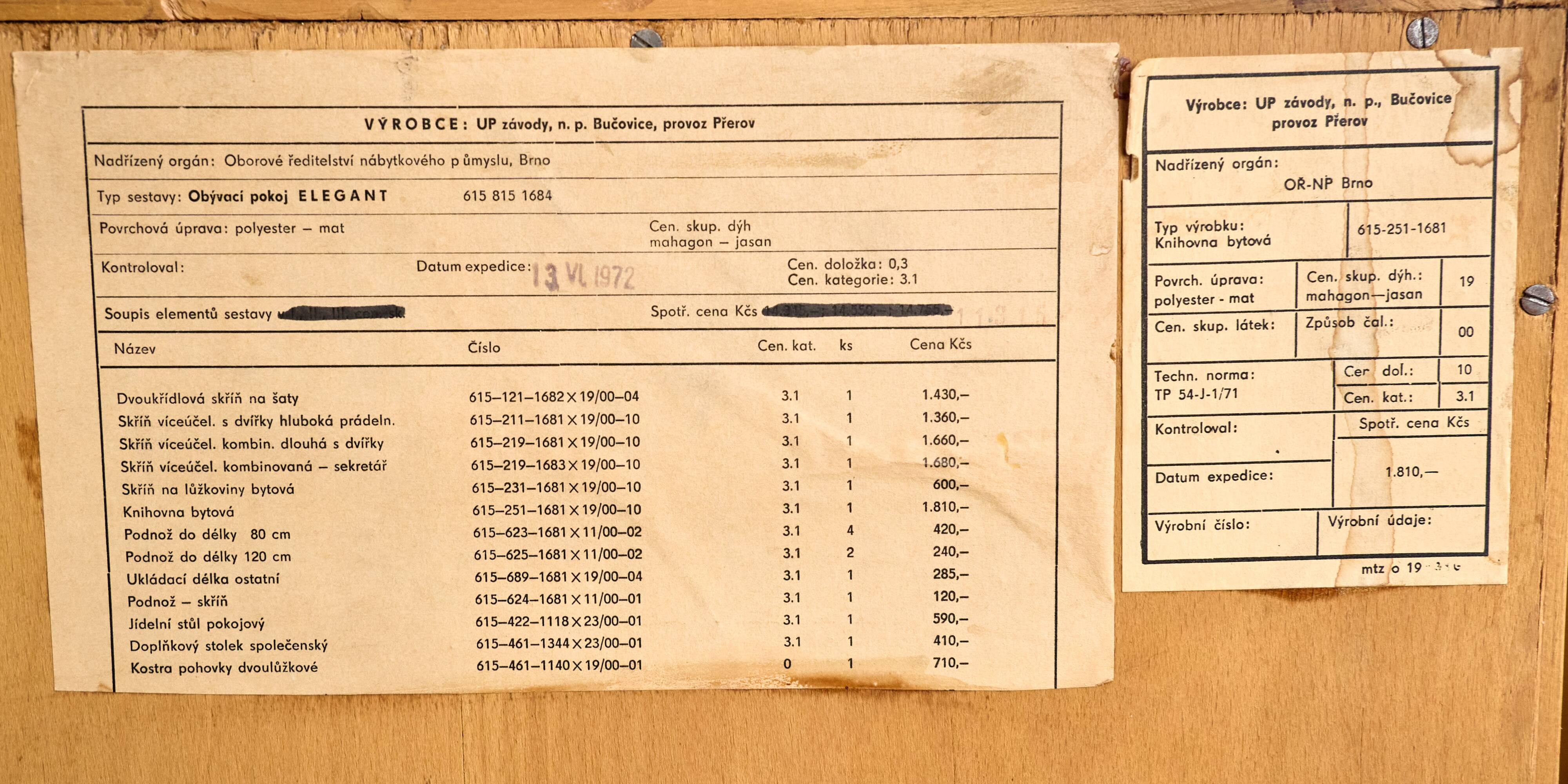 Vintage Display Cabinet by František Mezulánik for Up Závody, 1970s
