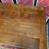 Solid wood desk pegged turned feet