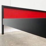 Double bed postmodern German vintage profile system by Elmar Flötotto for Flötotto.