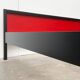 Double bed postmodern German vintage profile system by Elmar Flötotto for Flötotto.