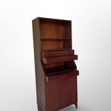 Italian wood and veneered mahogany bookcase, 1960s.