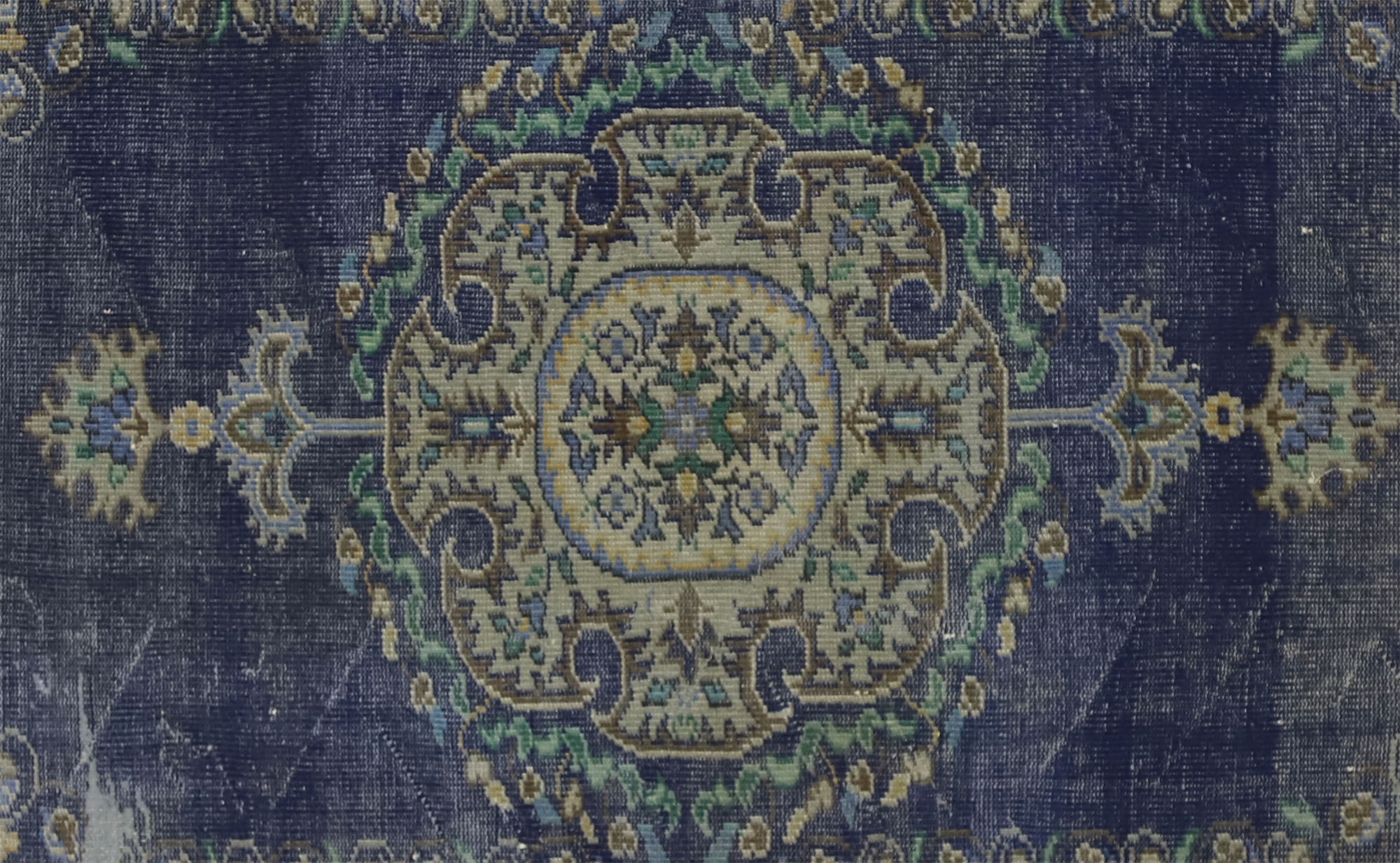 Anatolian handmade vintage rug 297 cm x 198 cm