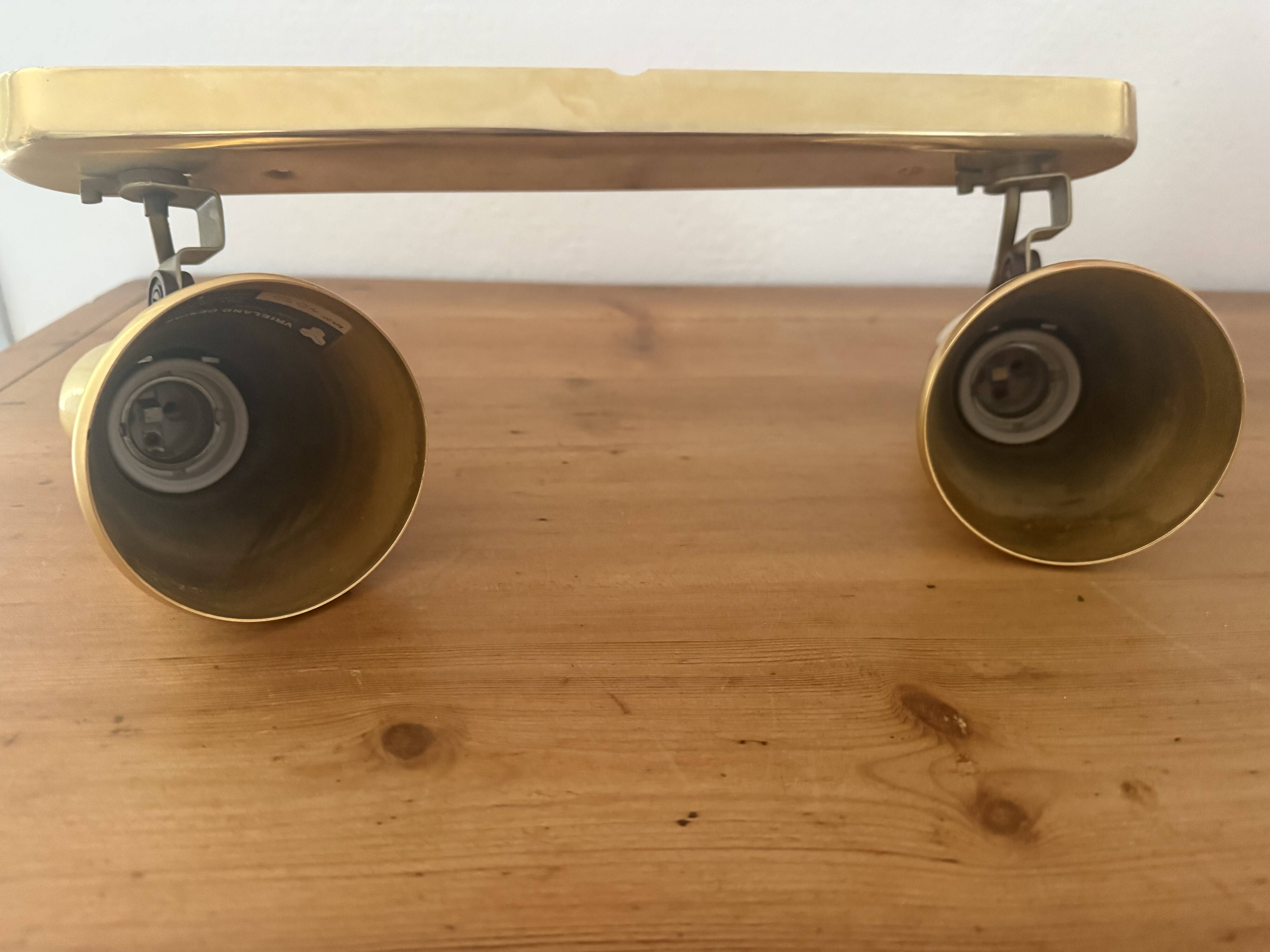 Vintage double spot wall light