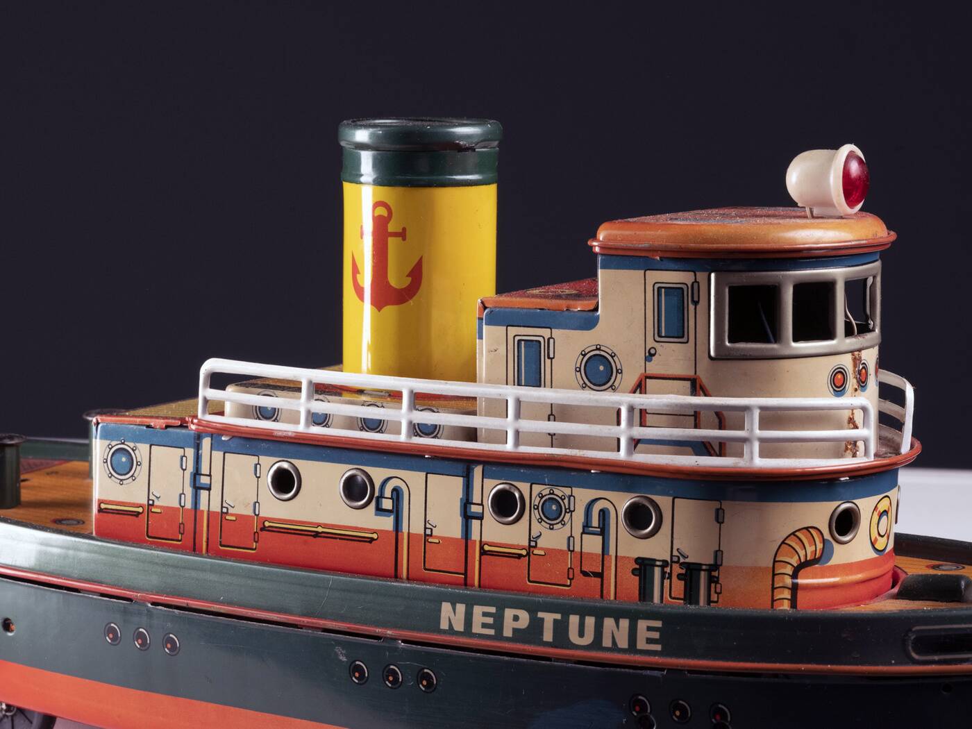 Tin Toy Tugboat, 1960s, Japan
