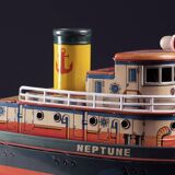 Tin Toy Tugboat, 1960s, Japan