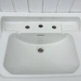 White ceramic washbasin, 1950