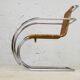 MR20 armchair, tubular chromed steel and rattan, Mies van der Rohe, circa 1960