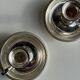 Pair of small antique silver-plated candlesticks D12 H8