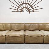 Vintage design leather modular sofa De Sede DS-15