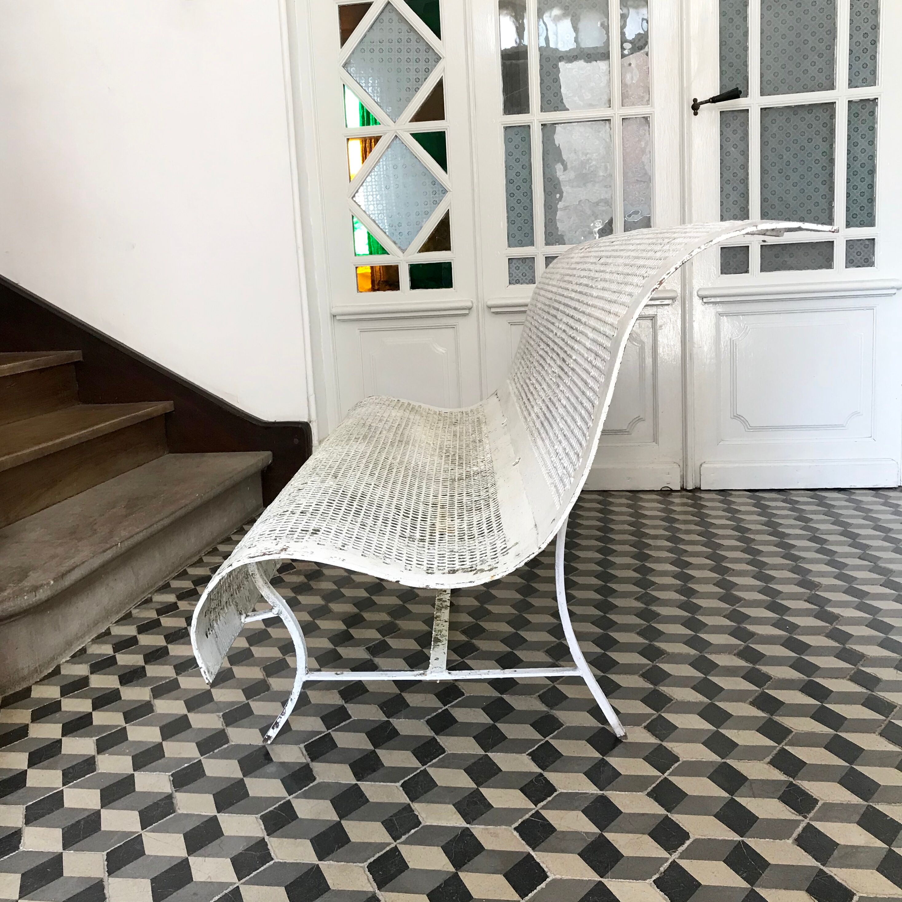 Banc de jardin en métal