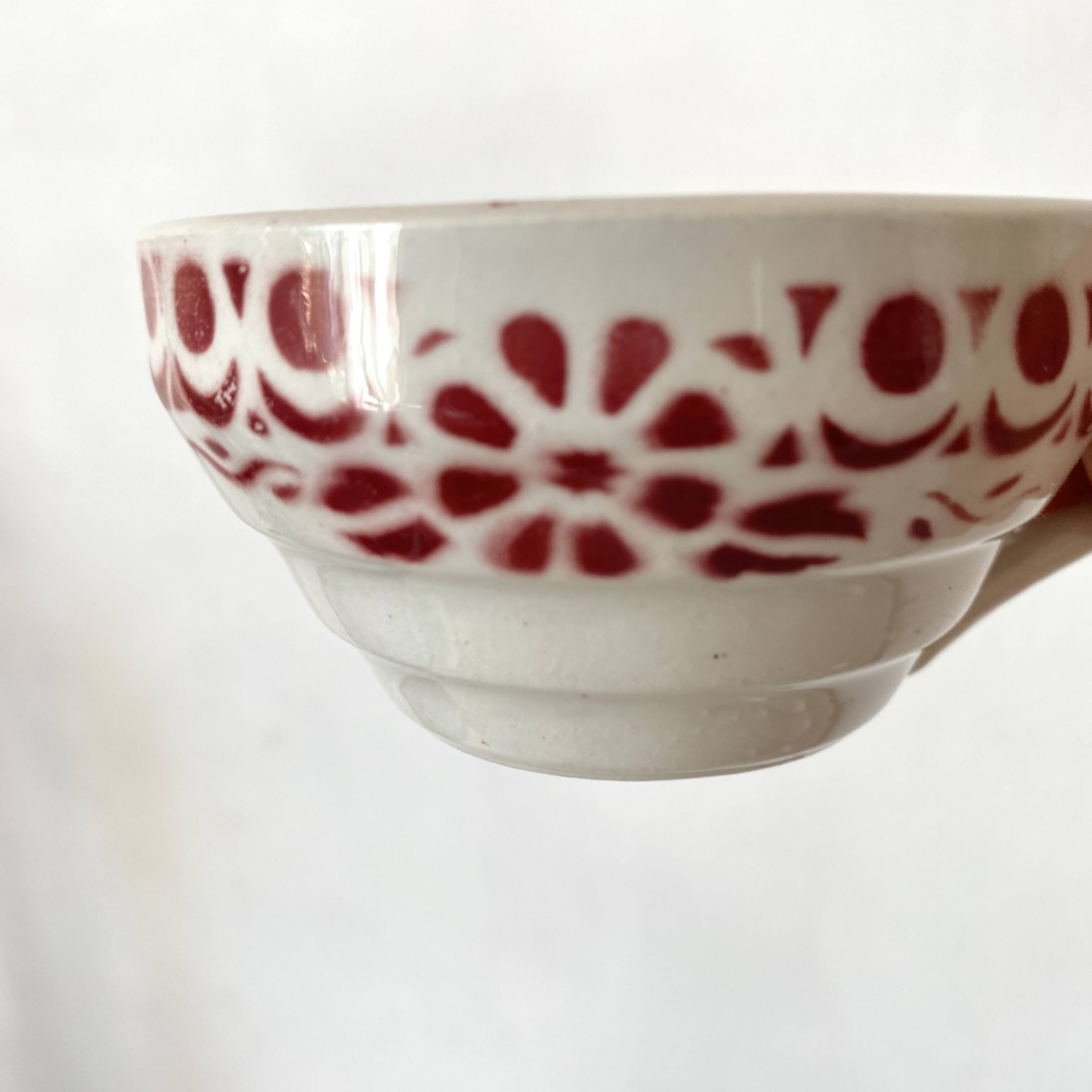 Old Sarreguemines cups