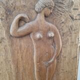 Carved wooden panel