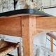 Old farm trade table 4 drawers