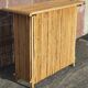 Bamboo counter or bar. (With 2 folding high chairs)