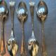 12 mocha spoons , solid silver, Émile Puiforcat