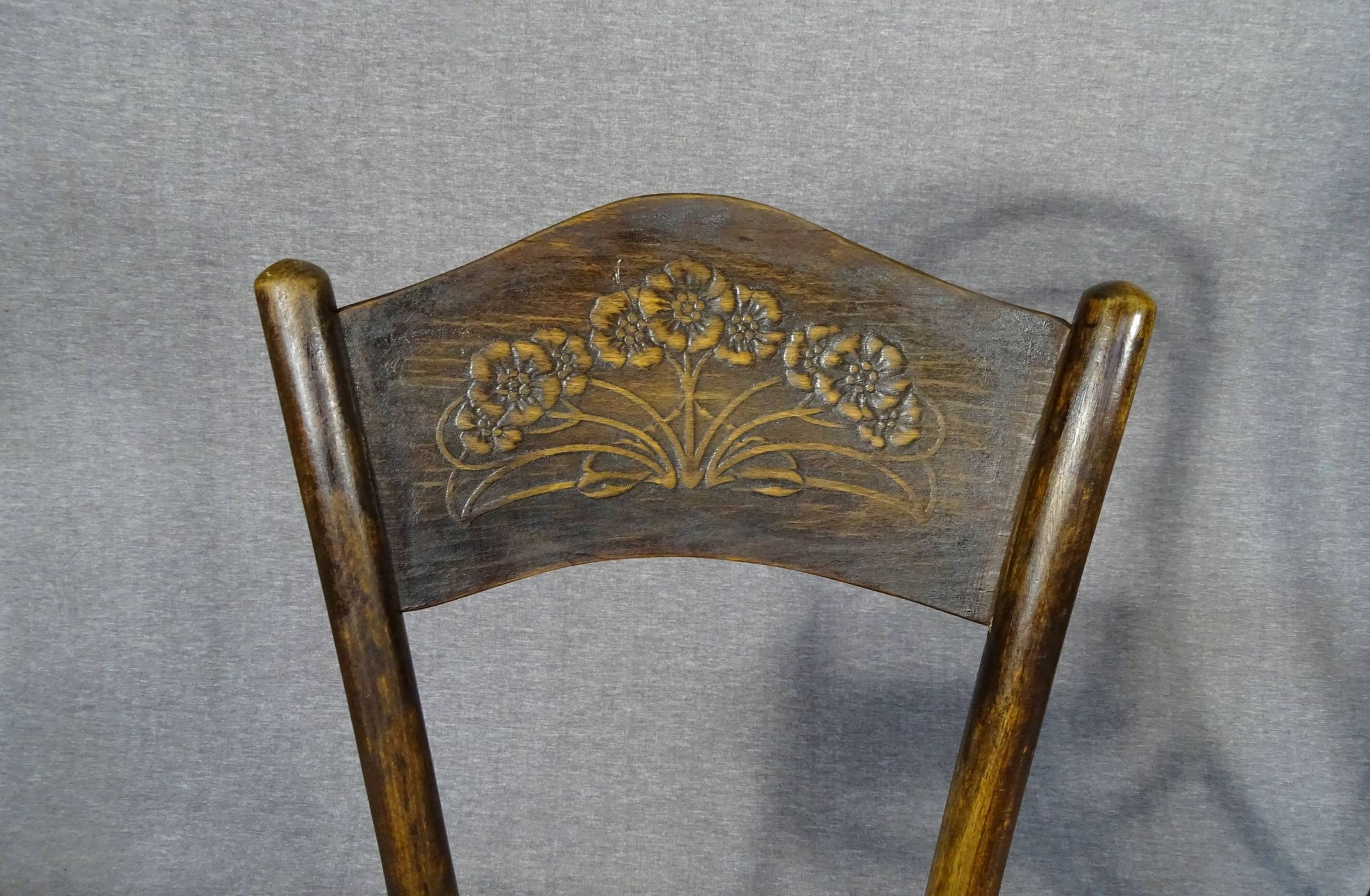 Set of 4 bistro chairs 1910/1930 curved wood, thonet, fischel etc