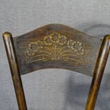 Set of 4 bistro chairs 1910/1930 curved wood, thonet, fischel etc