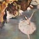 Huile sur panneau : danseuse