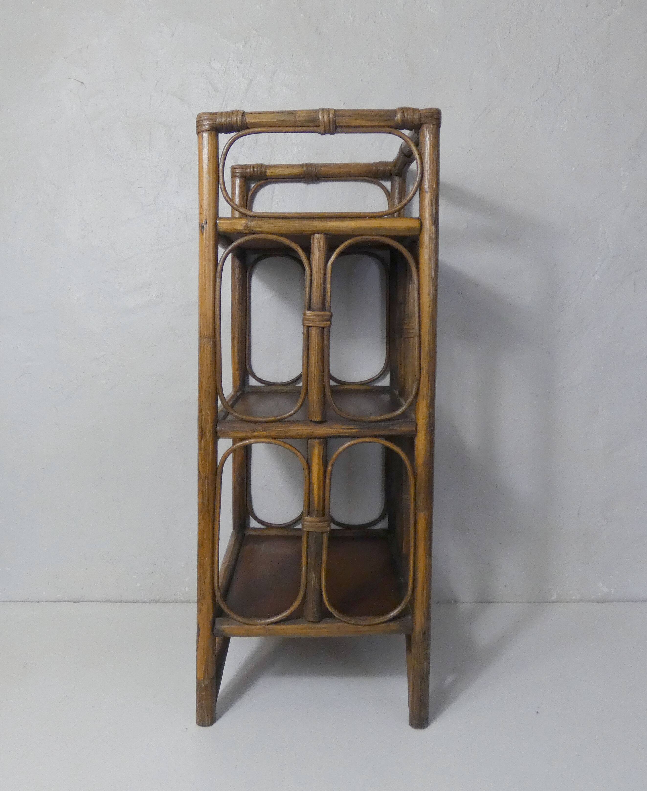 rattan bedside table