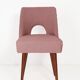 Shell chair in pink boucle, 1960s