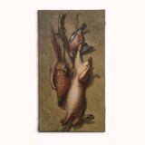 Peinture à l'huile nature morte de chasse