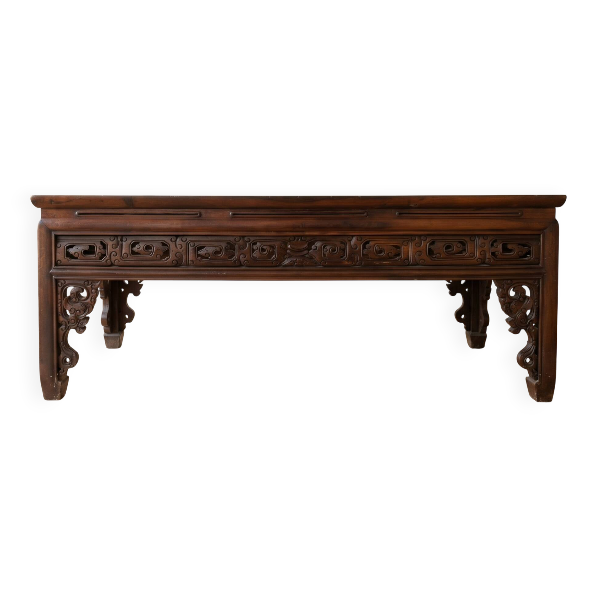 Chinese style coffee table in carved wood
