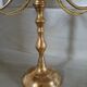 Antique metal chandelier with 3 arms