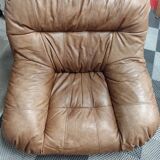JF Mur Line Vintage Soft Leather Armchairs