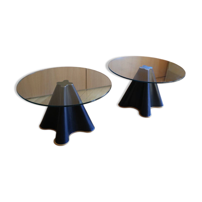 Paire de table d’appoints Trébol par Oscar Tusquets