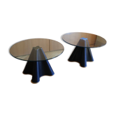Paire de table d’appoints Trébol par Oscar Tusquets