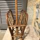 Magazine holder Bamboo and rattan vintage 1960