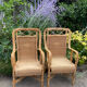 Adult vintage rattan armchair