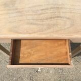 Side table raw wood art deco