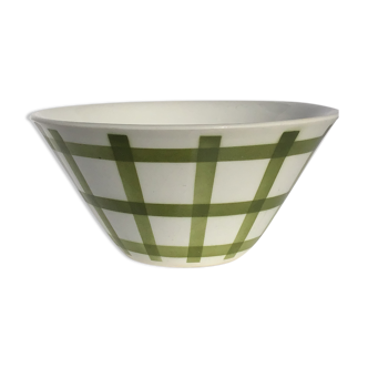Salad bowl Moulin des Loups model Olive tablecloth diameter 24cm