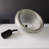 Chandelier rises and falls transparent plastic and chrome vintage 1970 space age