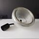 Chandelier rises and falls transparent plastic and chrome vintage 1970 space age