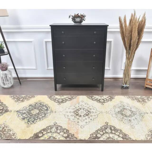 Anatolian Turkish Oushak Wool Rug 100x315