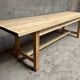 Old fir farm table 1930-1950 vintage country table