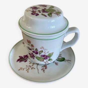 Violet Cup Herbal Tea / Tea Pillivuyt Complete
