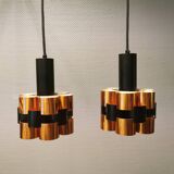 Hanging lamps designed by Werner Schou for his own company Coronell Elektro 1960-1970s.