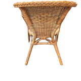 Pair of rattan chairs for outdoor indoor garden living room