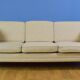Mid century retro danish stouby style wool 3 seat sofa settee 1980s